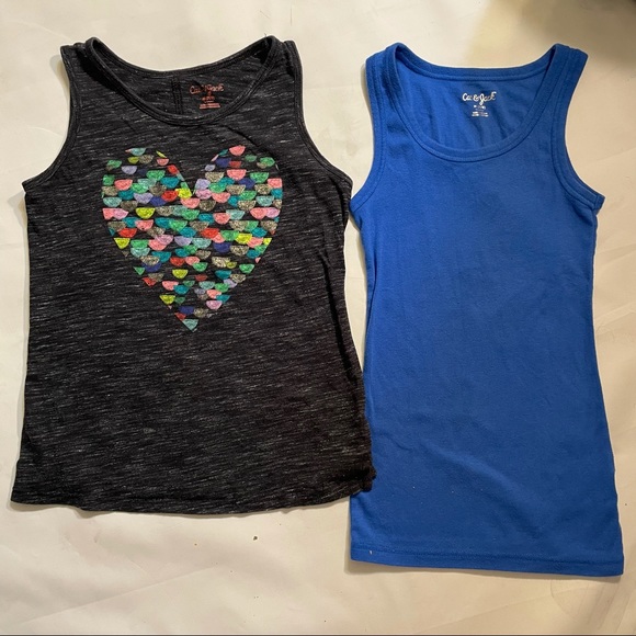 Cat & Jack Girls Tank Tops-Size 7/8 (includes 2 tanks)